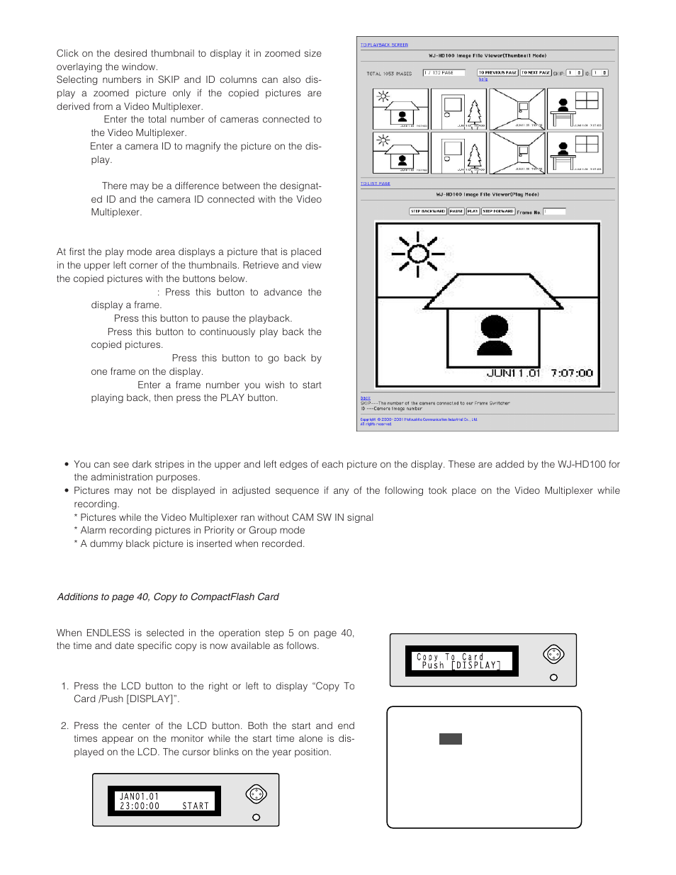 Time and date specific copy | Panasonic WJ-HD100 User Manual | Page 58 / 60