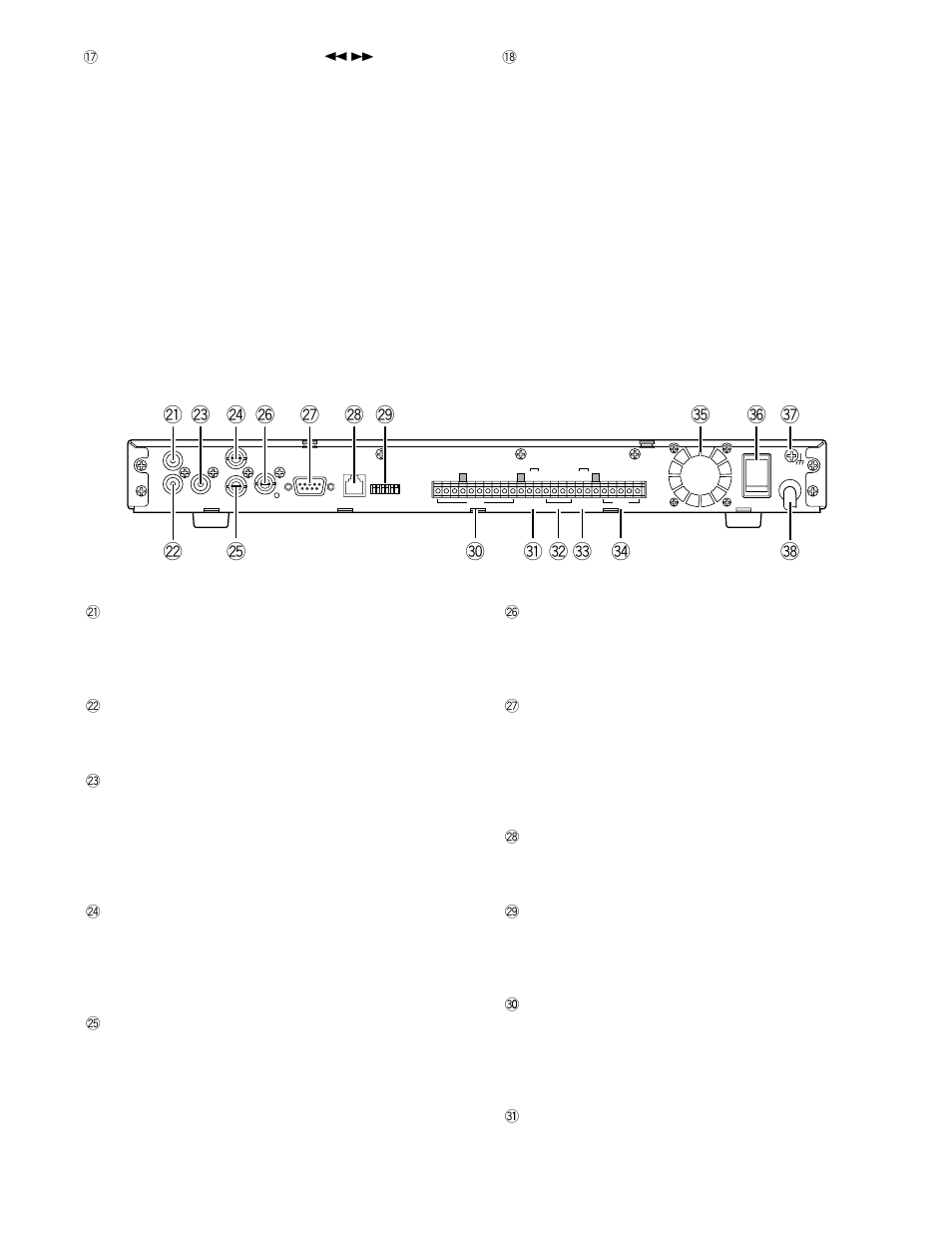 Rear view | Panasonic WJ-HD100 User Manual | Page 7 / 60