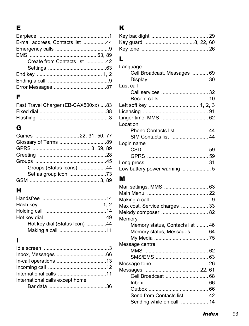 Panasonic EB-A200 User Manual | Page 95 / 101