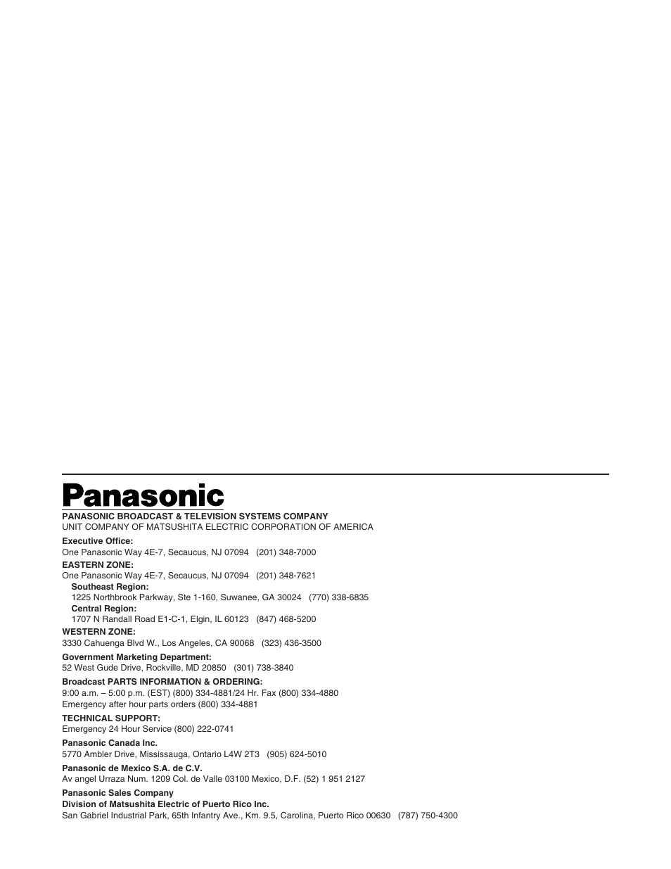 Panasonic AJ-SD955BP User Manual | Page 80 / 80