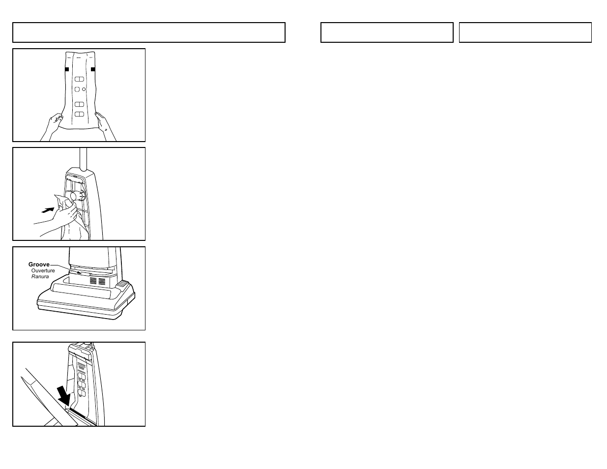 Changing dust bag | Panasonic MC-V5009 User Manual | Page 22 / 40