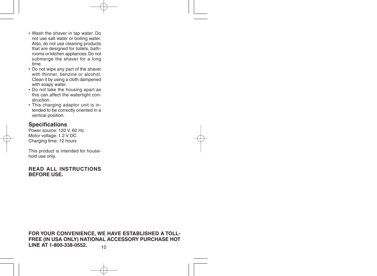Panasonic ES2216 User Manual | Page 6 / 12