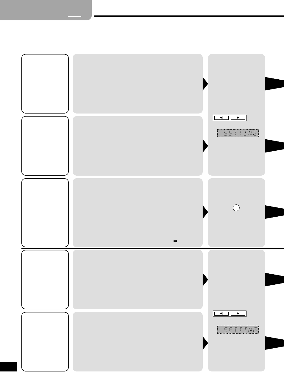 Step 3 - settings, Step, Settings | Panasonic SC-HT400 User Manual | Page 8 / 20