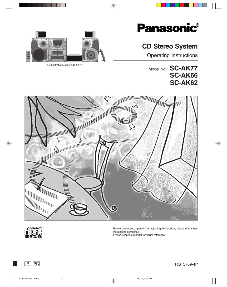 Panasonic SC-AK62 User Manual | 40 pages