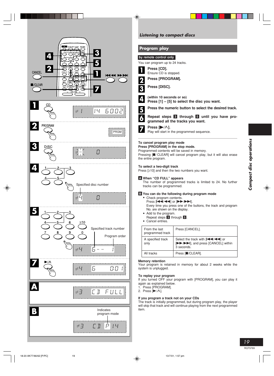 Panasonic SC-AK62 User Manual | Page 19 / 40