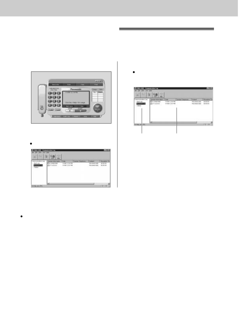More information, More information the communication log | Panasonic KX-FLM600 User Manual | Page 102 / 156