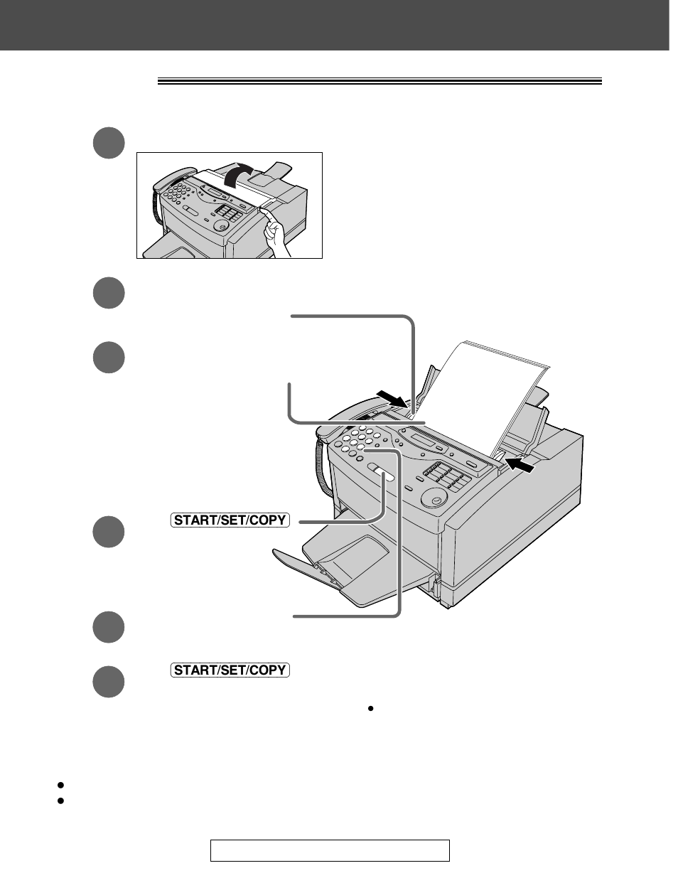 Quick start, Copying | Panasonic KX-FLM600 User Manual | Page 12 / 156