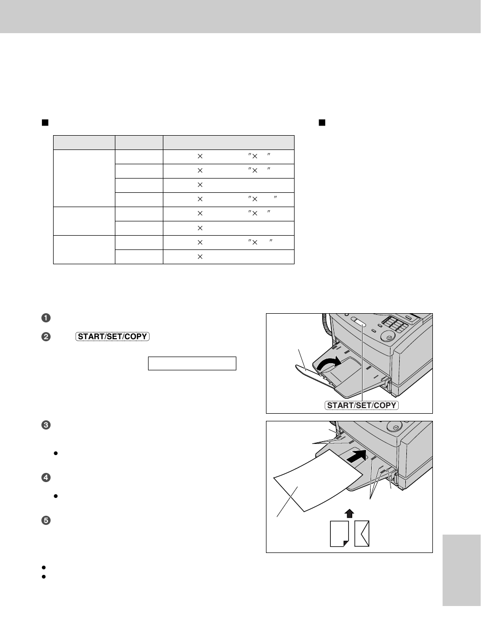 Comienzo rápido en español, Impresión utilizando la alimentación manual, Papel que puede imprimir | Para cargar una hoja de papel | Panasonic KX-FLM600 User Manual | Page 141 / 156