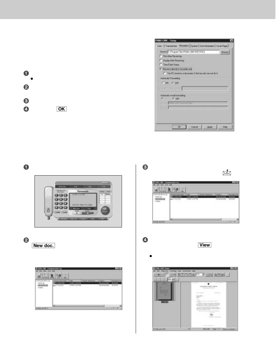 Comienzo rápido en español, Confirmación del resultado de la recepción, Para recibir faxes directamente en el facsímil | Panasonic KX-FLM600 User Manual | Page 146 / 156