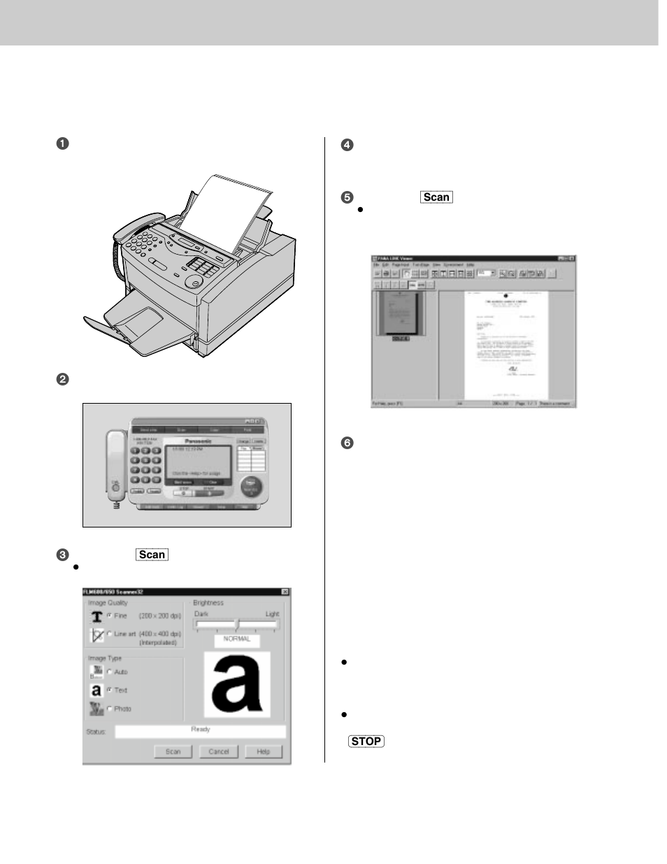 Comienzo rápido en español, Utilización del facsímil como escáner | Panasonic KX-FLM600 User Manual | Page 148 / 156