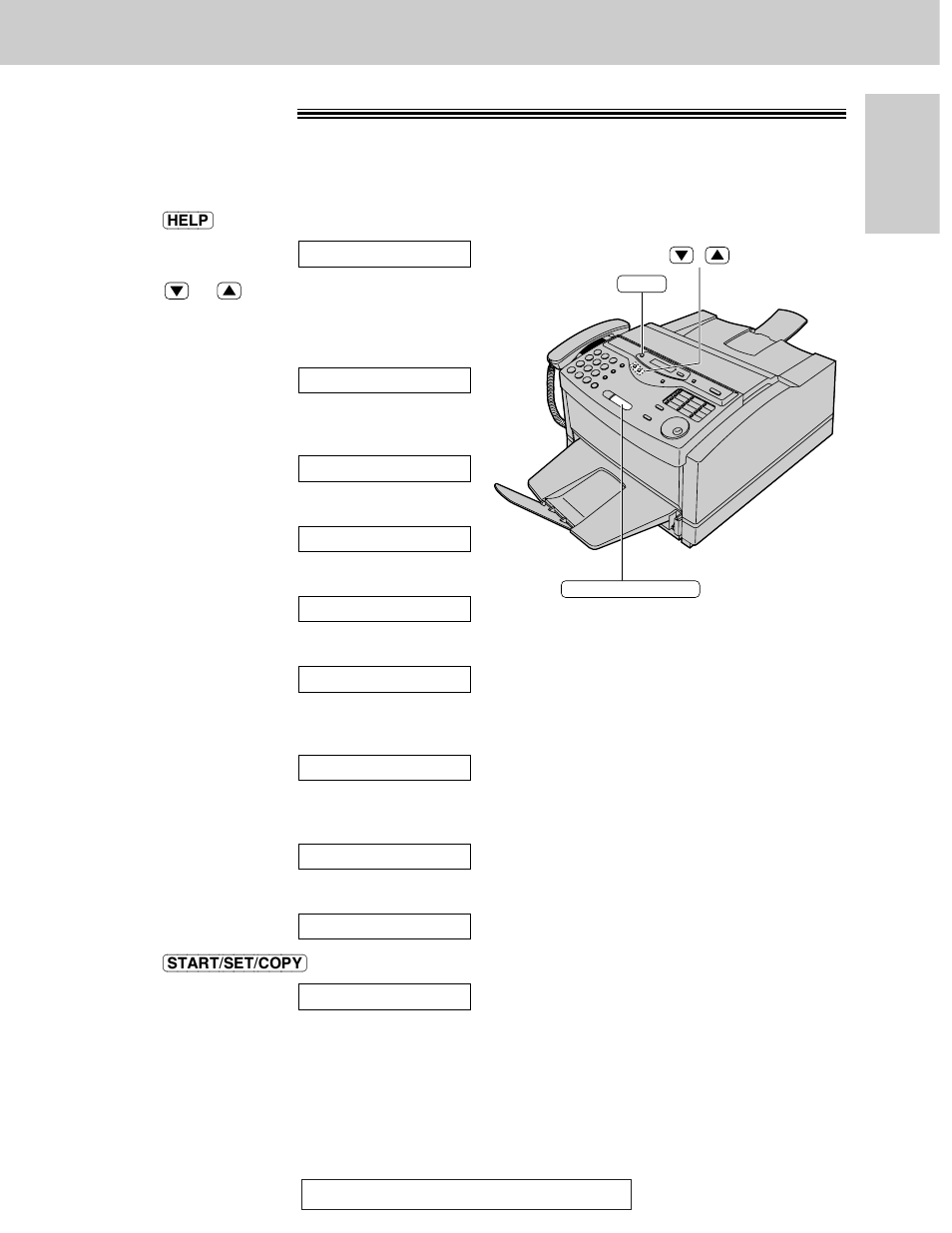 Initial preparation, Help button, Help function | Panasonic KX-FLM600 User Manual | Page 17 / 156