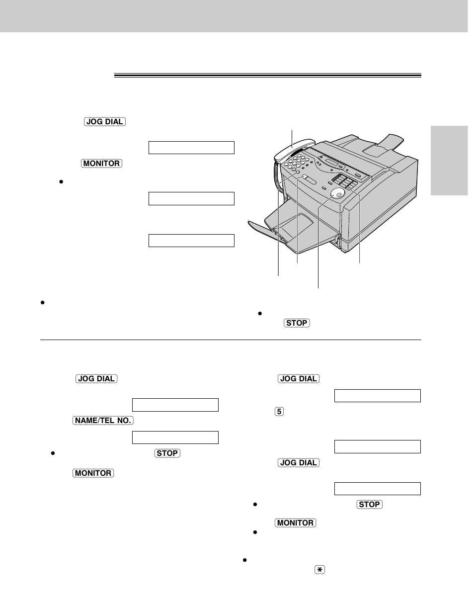 Making a voice call using the jog dial directory, Jog dial | Panasonic KX-FLM600 User Manual | Page 41 / 156