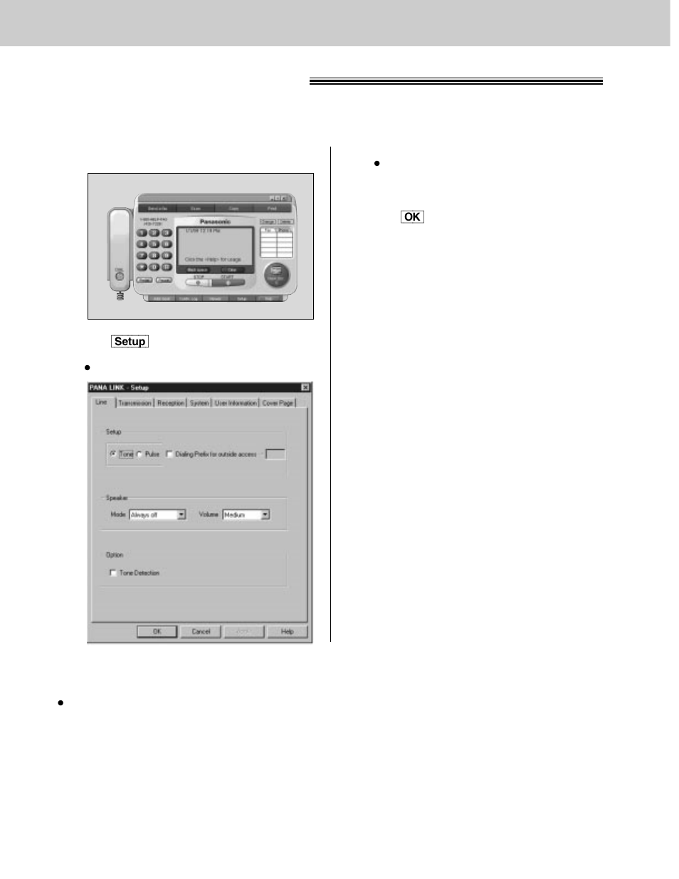 Setup (pc) setting up pana link | Panasonic KX-FLM600 User Manual | Page 86 / 156