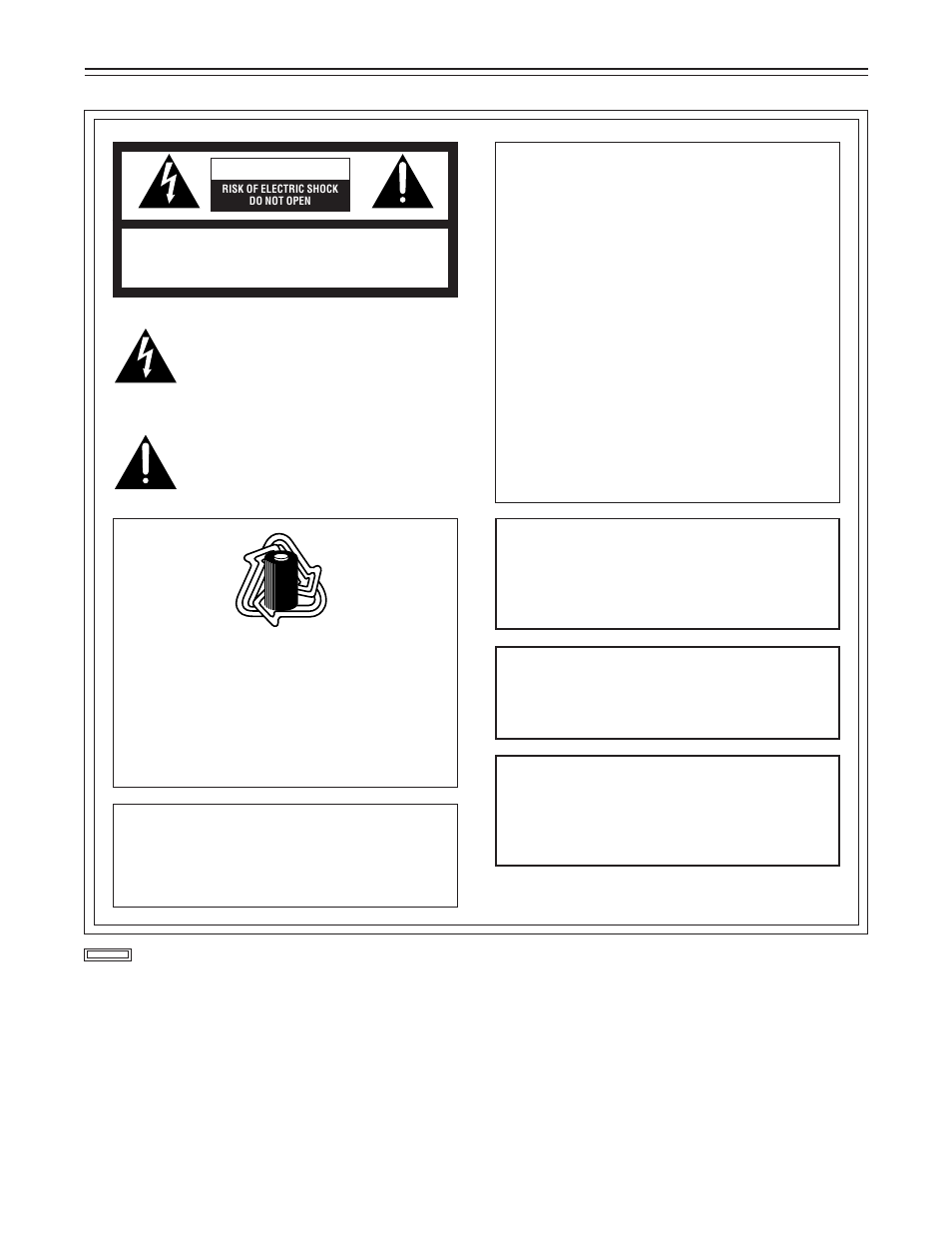 2 – for your safety, Caution, Warning | Panasonic AJ-D610WA User Manual | Page 2 / 158