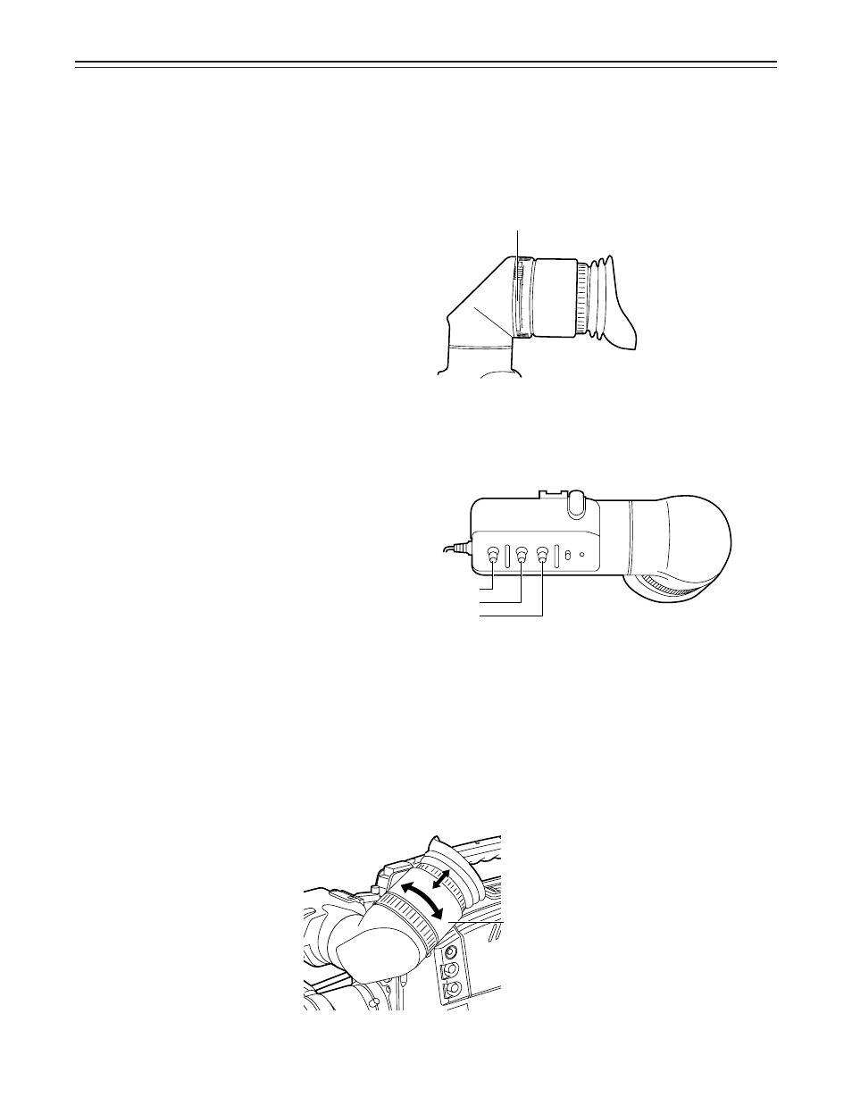 Adjusting the viewfinder, Adjusting the diopter and screen, Adjusting the eyepiece position | Adjusting the diopter, Adjusting the screen | Panasonic AJ-D610WA User Manual | Page 35 / 158