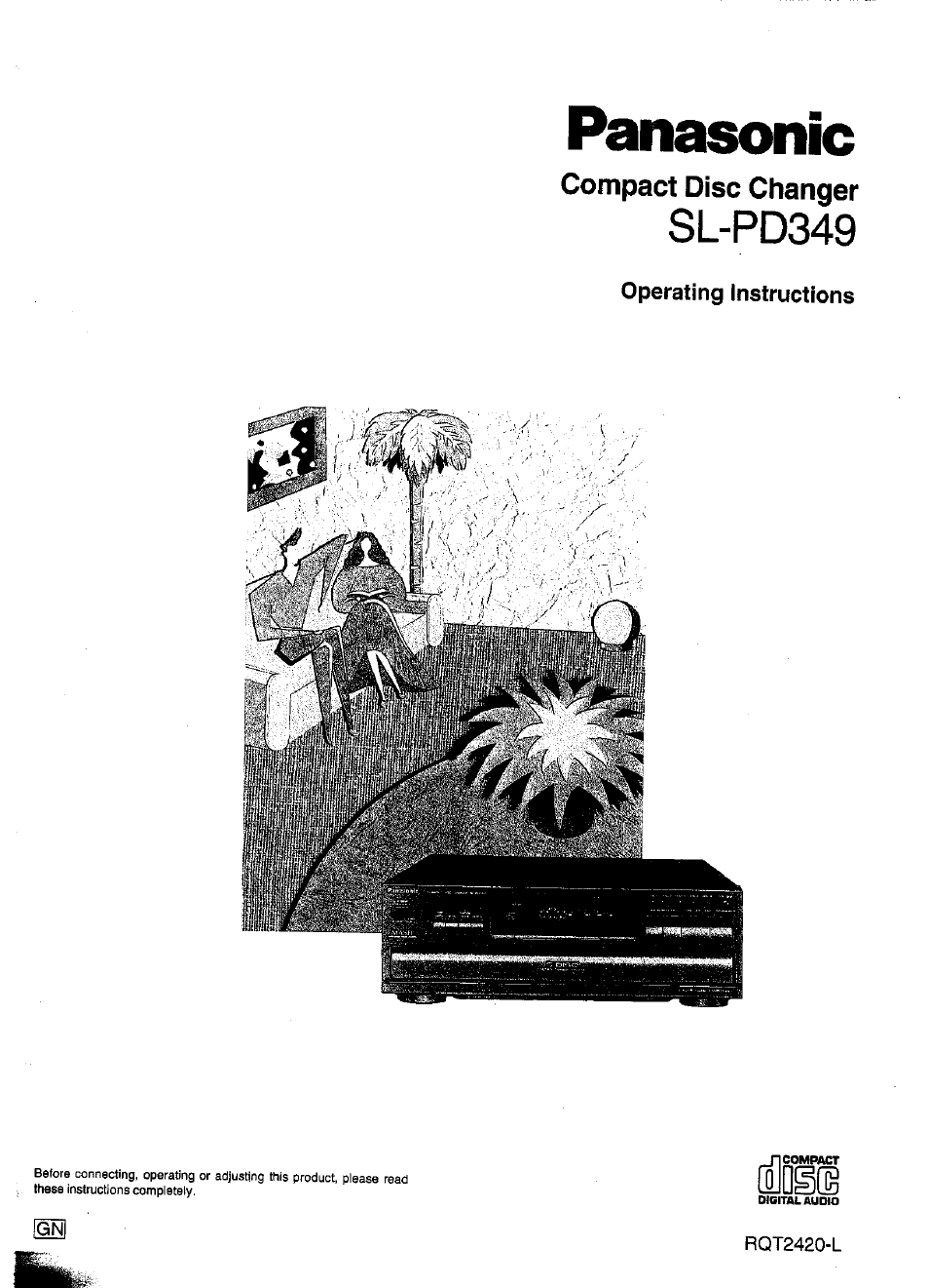 Panasonic SL-PD1349 User Manual | 16 pages