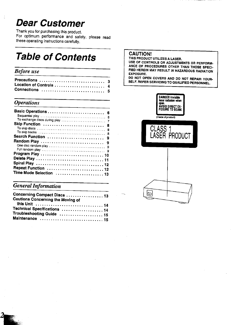 Panasonic SL-PD1349 User Manual | Page 2 / 16