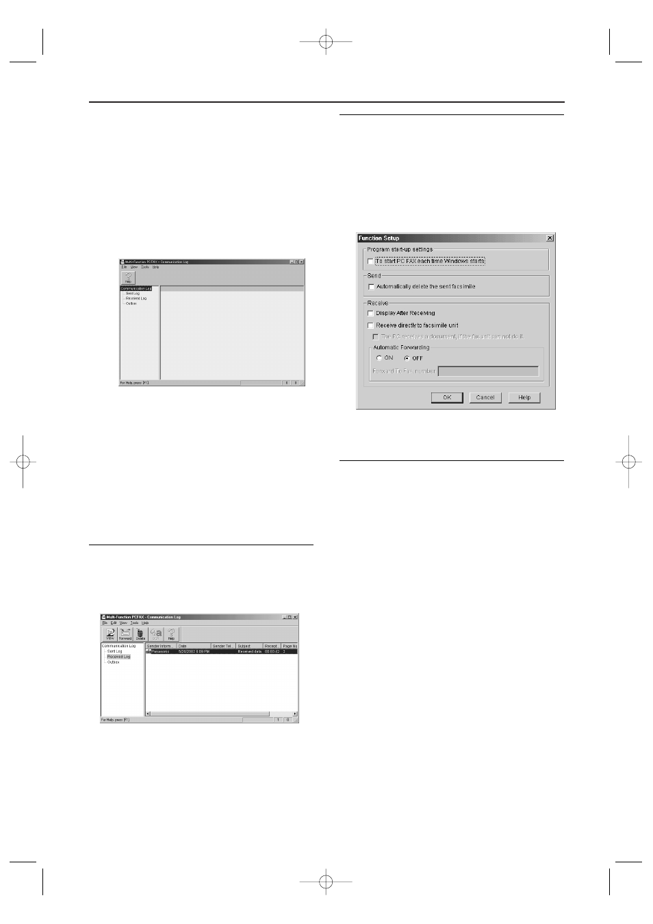 Pc fax, Receiving a fax into your pc | Panasonic KX-FLB756E User Manual | Page 61 / 90