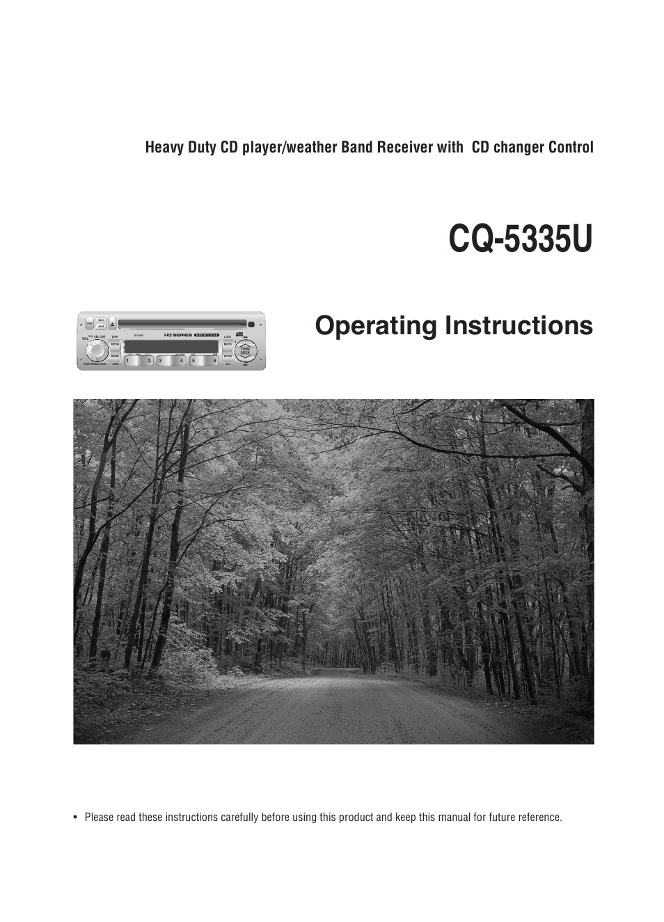 Panasonic CQ-5335U User Manual | 32 pages