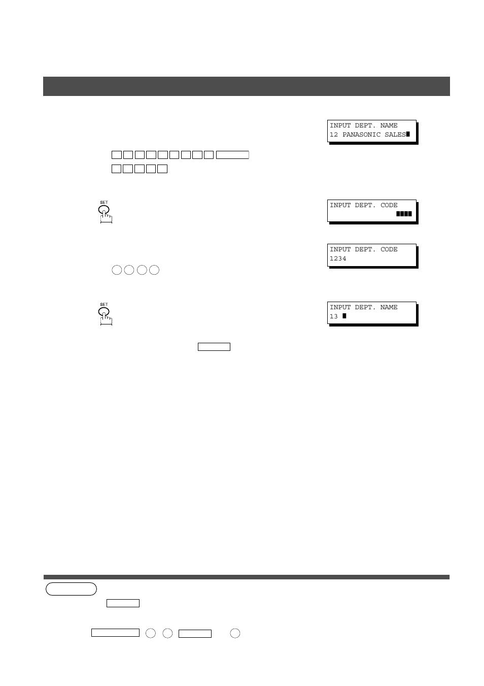 Advanced features, Department code | Panasonic AS200 User Manual | Page 102 / 161