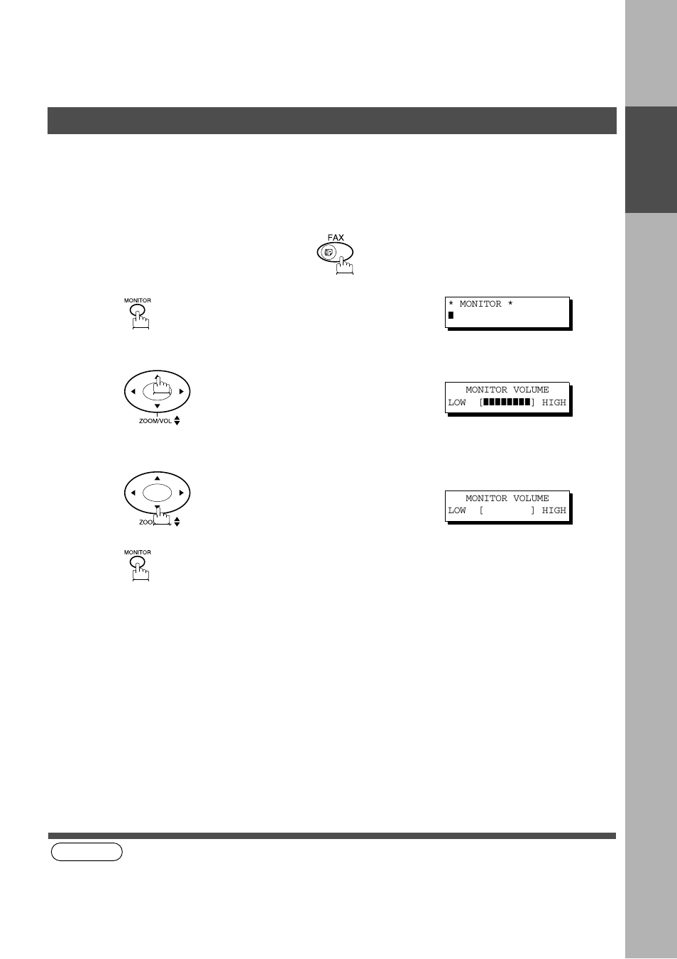 Installing your machine, Adjusting the volume, Setting the monitor volume | E. (see | Panasonic AS200 User Manual | Page 15 / 161