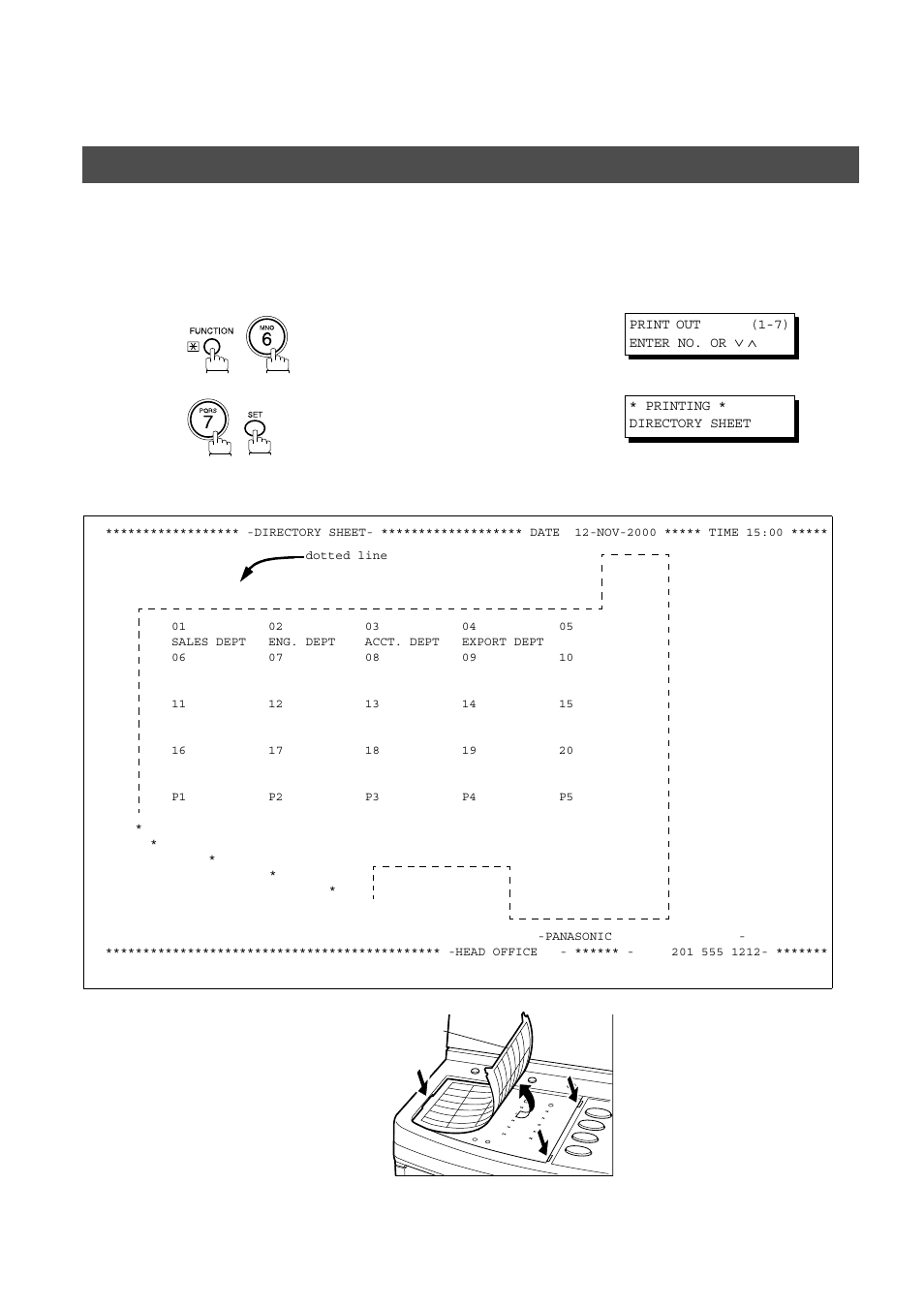 Printing out a directory sheet, Programming your machine, One-touch/abbreviated dialling numbers | Panasonic AS200 User Manual | Page 28 / 161