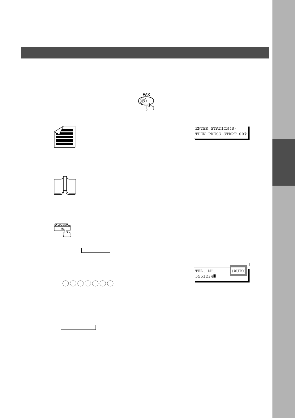 Manual number dialling, Basic operations, Sending documents | Panasonic AS200 User Manual | Page 41 / 161