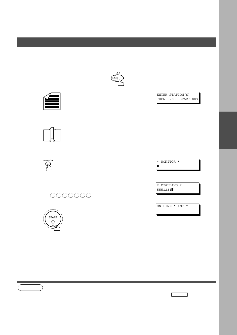 On-hook dialling, Basic operations, Sending documents | Panasonic AS200 User Manual | Page 59 / 161