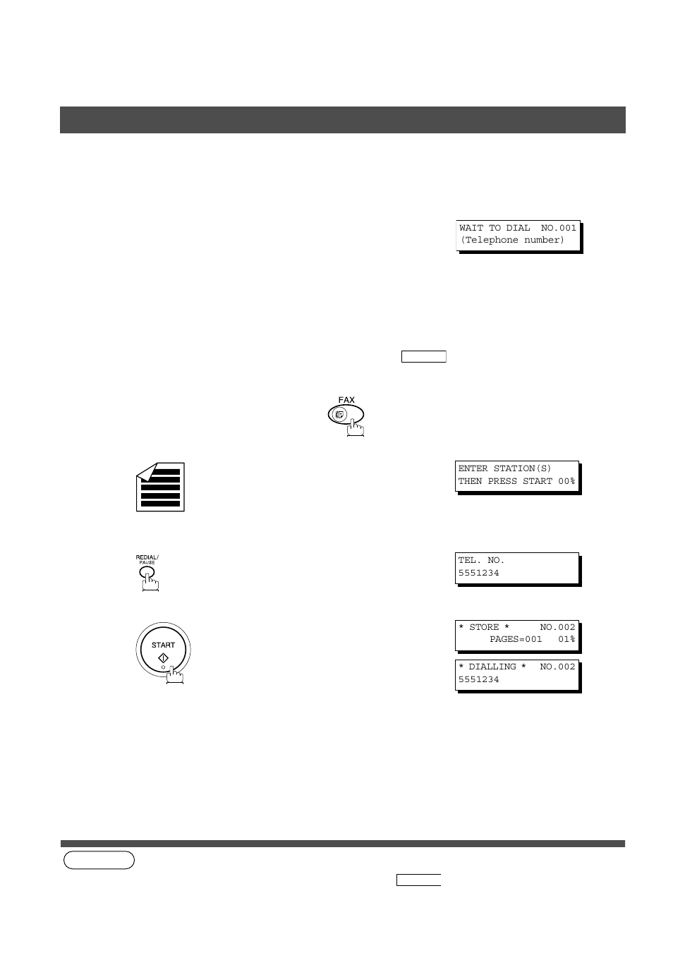 Redialling, Automatic redialling, Manual redialling | Basic operations, Sending documents | Panasonic AS200 User Manual | Page 64 / 161