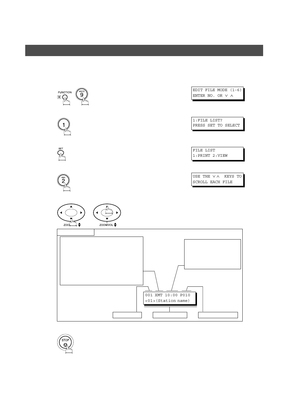 Viewing the contents of a file list, Advanced features, Edit file mode | Panasonic AS200 User Manual | Page 88 / 161