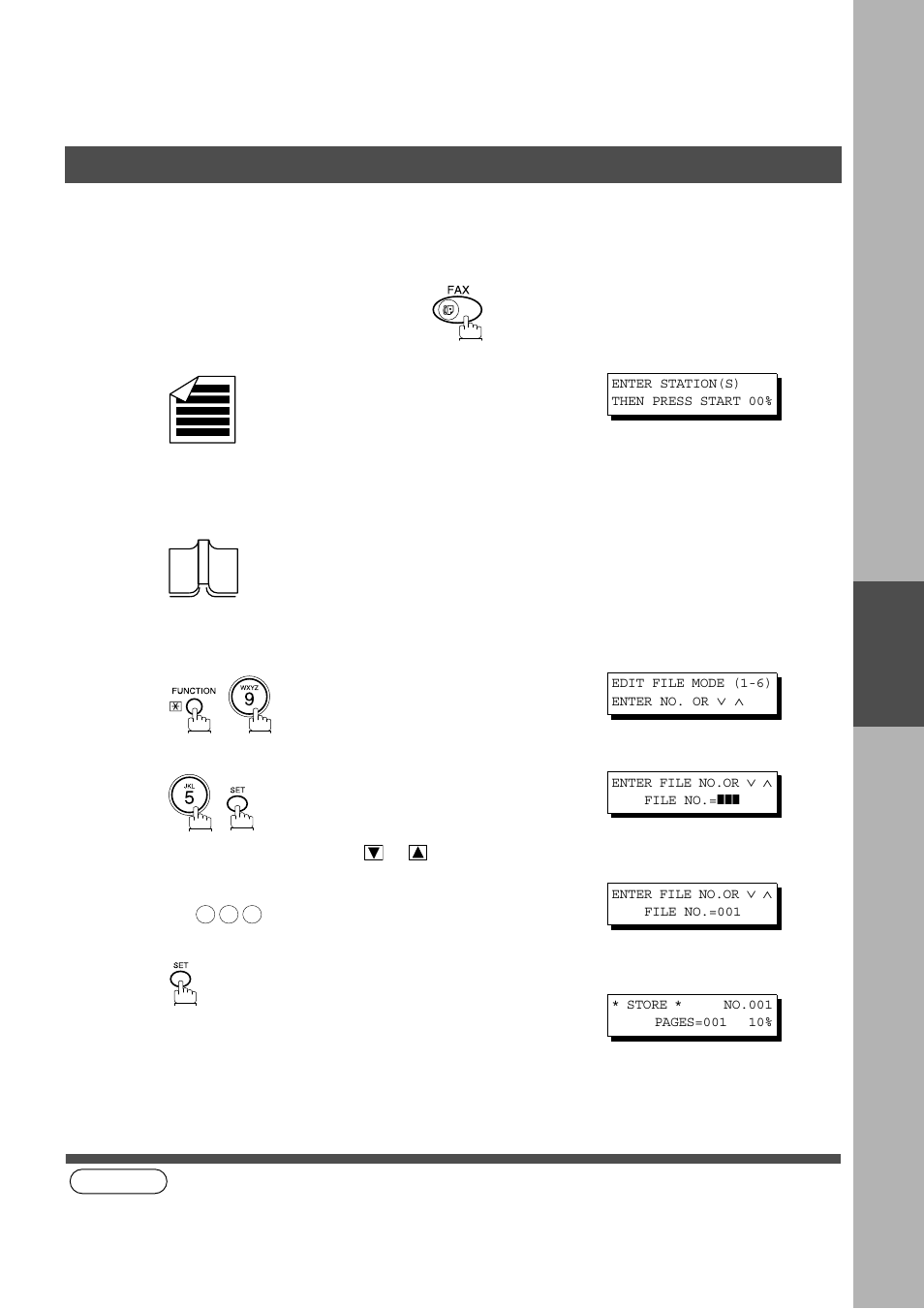Adding documents into a file, Advanced features, Edit file mode | Panasonic AS200 User Manual | Page 93 / 161