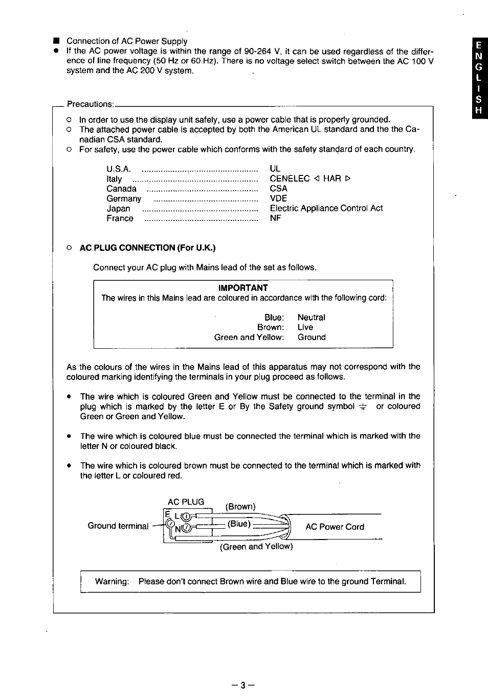 Panasonic TX-2103MA User Manual | Page 5 / 56