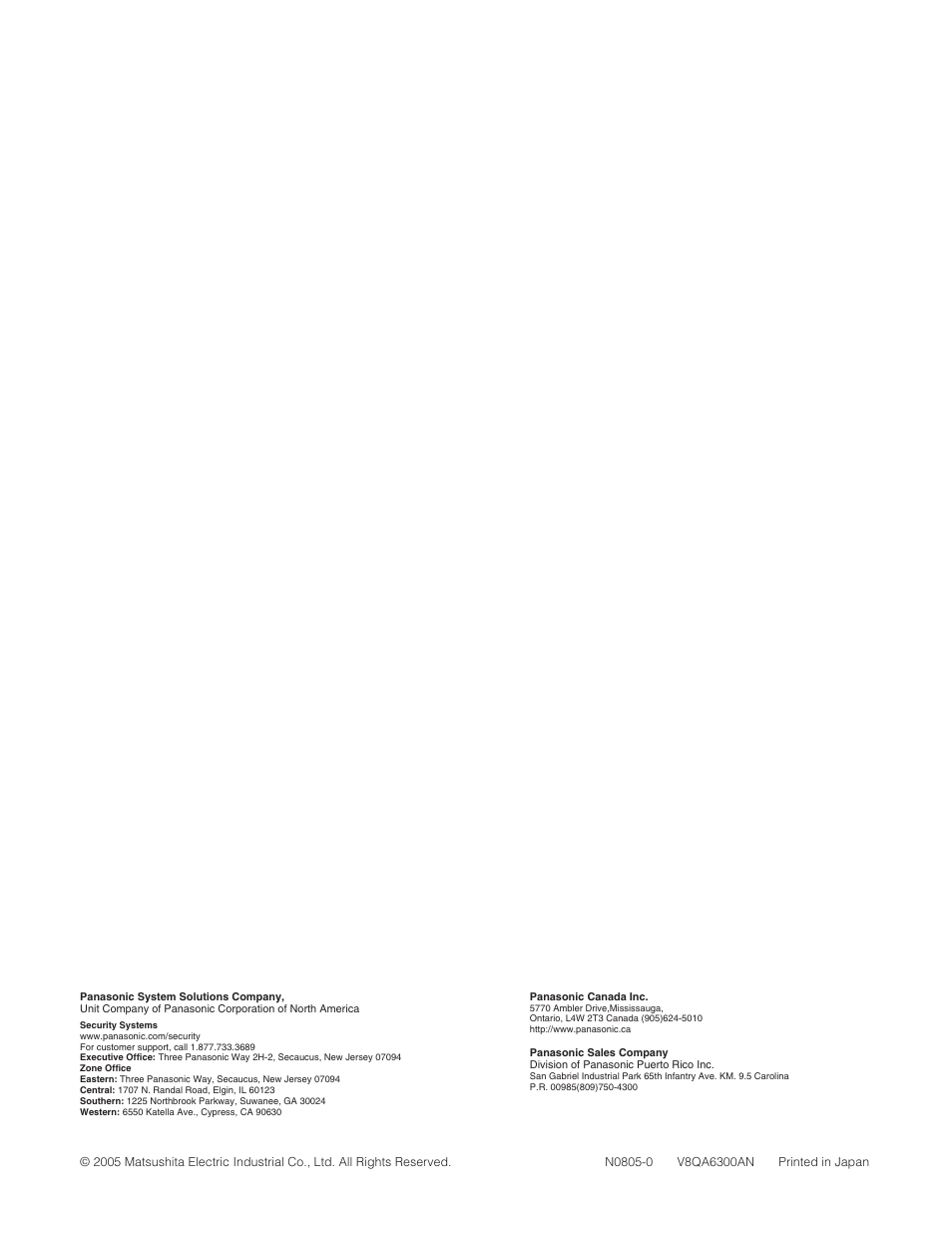 Panasonic WJ-SX650 User Manual | Page 98 / 98
