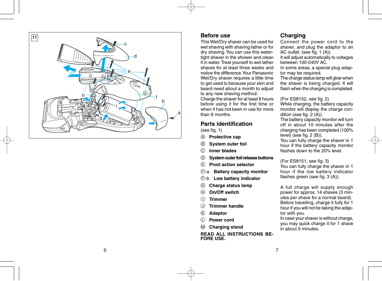 English | Panasonic ES8151 User Manual | Page 4 / 13