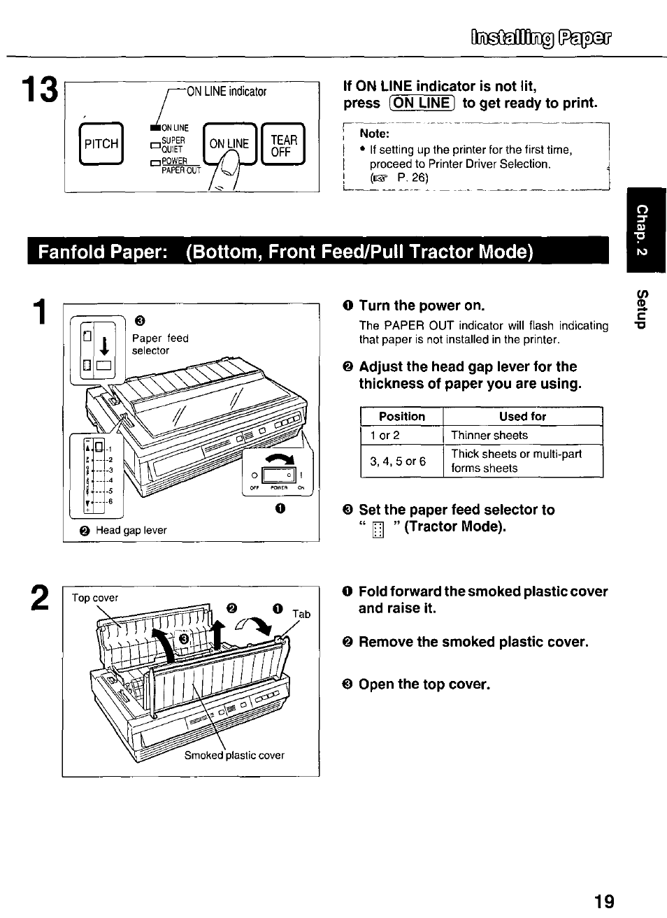 Panasonic KX-P3626 User Manual | Page 19 / 76