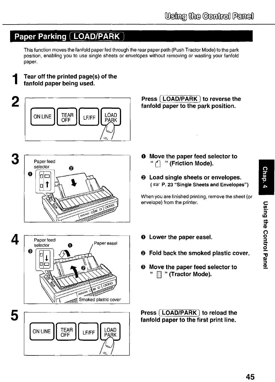 Panasonic KX-P3626 User Manual | Page 45 / 76