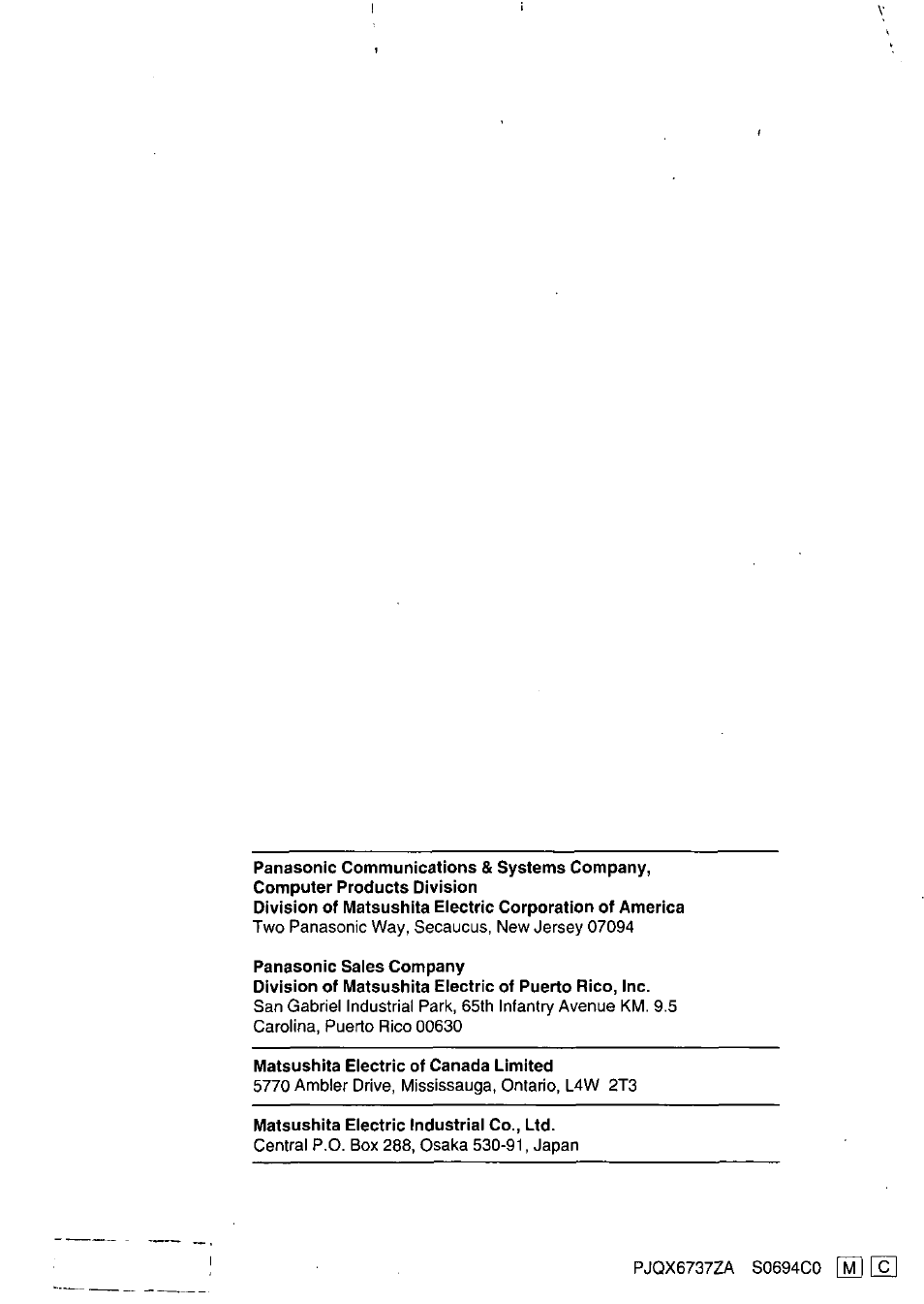 Panasonic KX-P3626 User Manual | Page 76 / 76