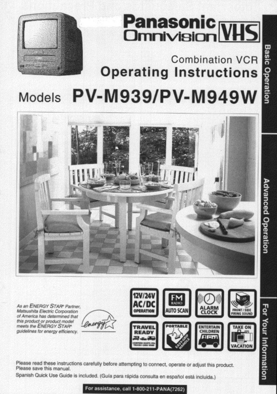 Panasonic PV M939 User Manual | 48 pages