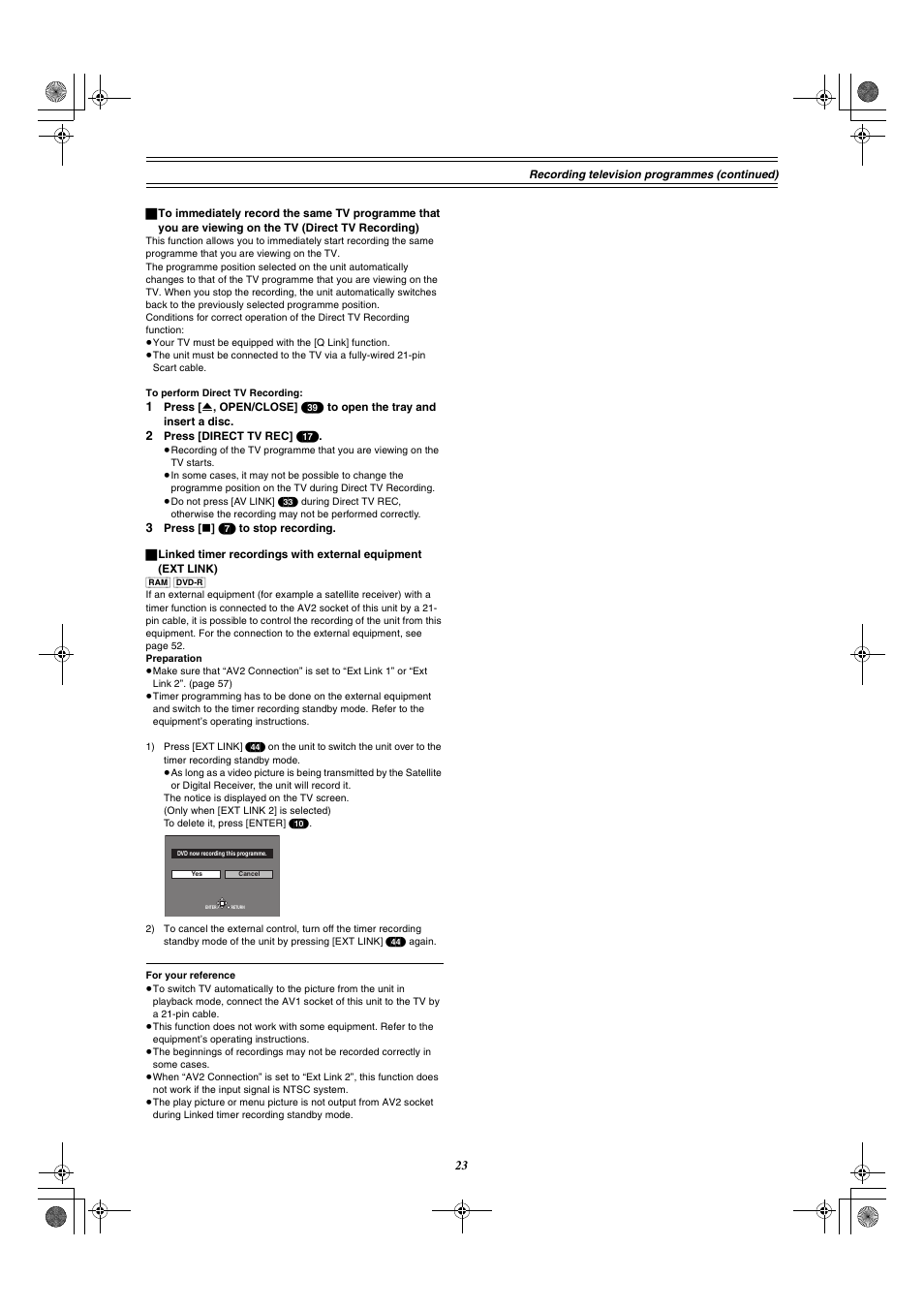 Panasonic DMR-E30 User Manual | Page 23 / 76