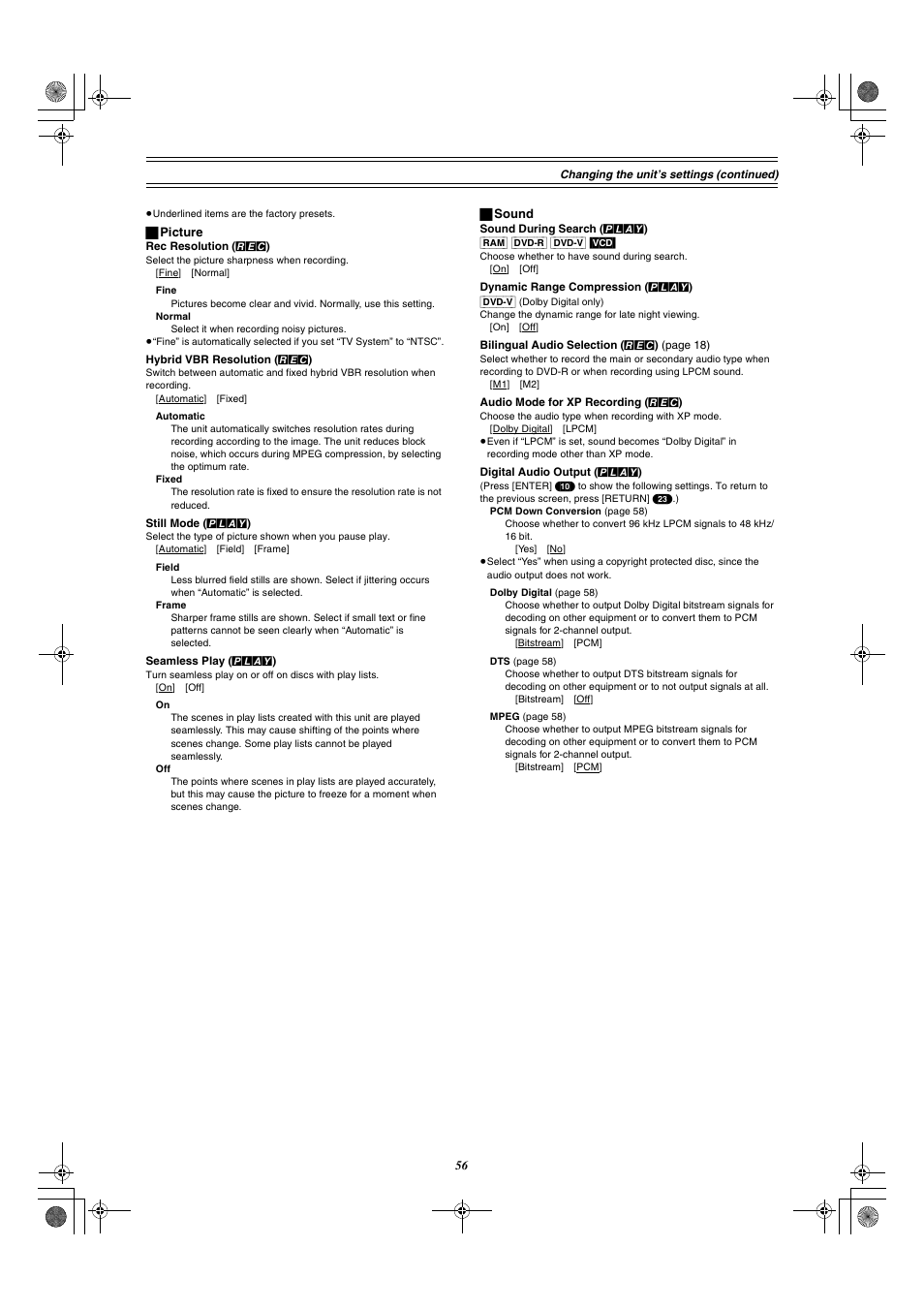 Panasonic DMR-E30 User Manual | Page 56 / 76