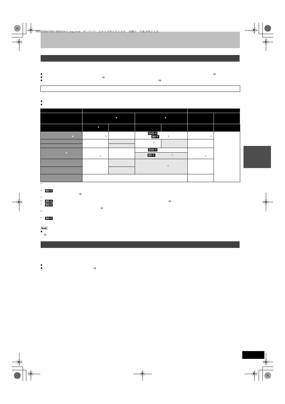 Enjoying high bit rate audio with 7.1ch speaker, Regarding 24p output | Panasonic DMR-BS750 User Manual | Page 47 / 124