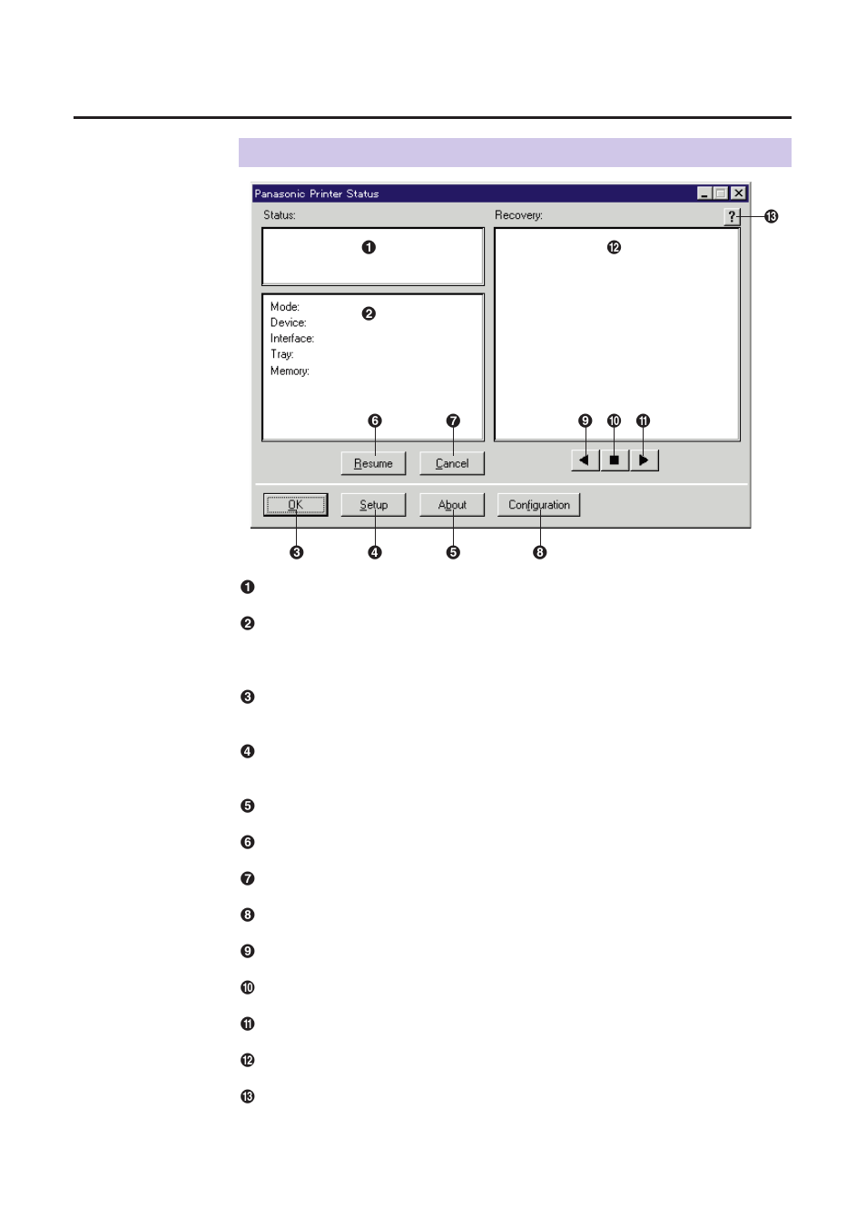 Printer status dialog box, Care and maintenance | Panasonic KX-P8410 User Manual | Page 143 / 165
