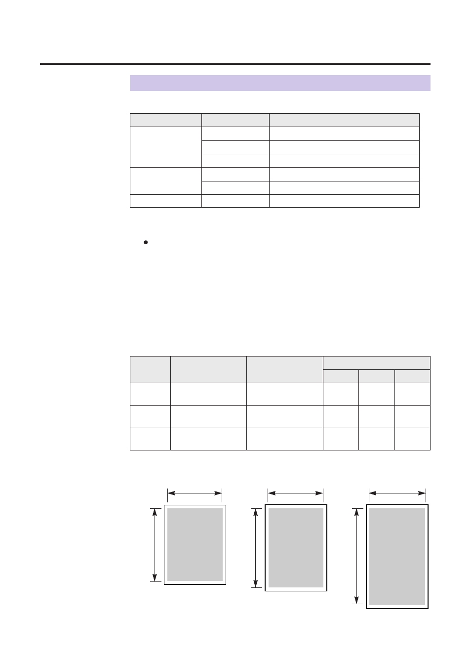 Media, Appendix, Media sizes | Margins and print area | Panasonic KX-P8410 User Manual | Page 155 / 165