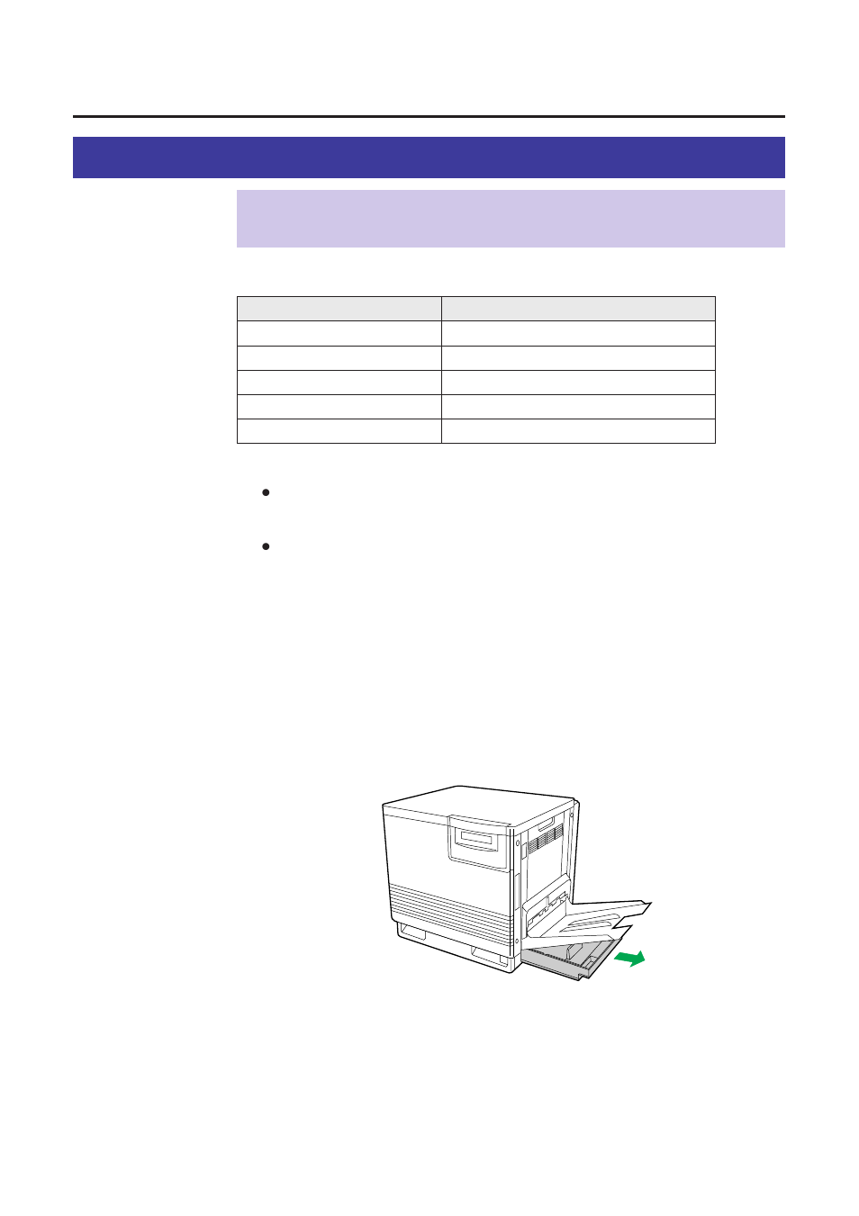Loading media, Loading paper or transparencies in the media tray, P. 25) | Setup | Panasonic KX-P8410 User Manual | Page 25 / 165