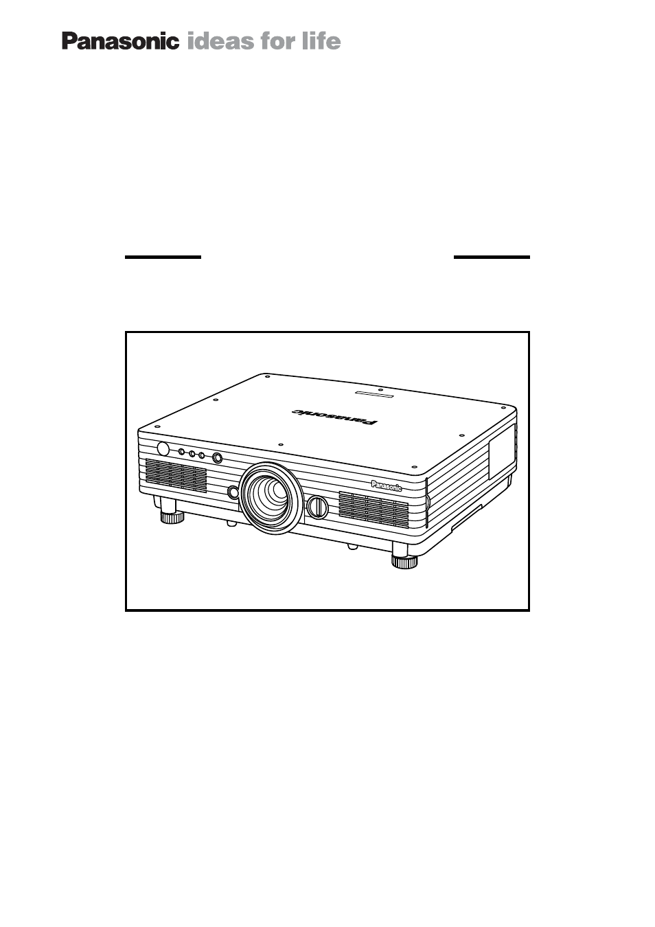 Panasonic PT-DW5100L User Manual | 15 pages