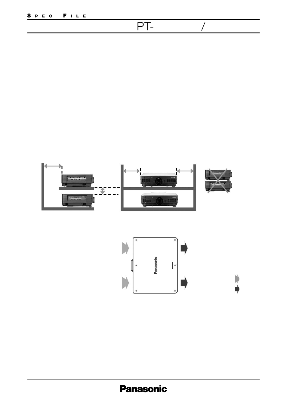 Notes on placement | Panasonic PT-DW5100L User Manual | Page 15 / 15