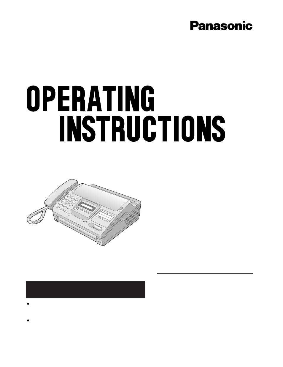 Panasonic KX-F580 User Manual | 64 pages