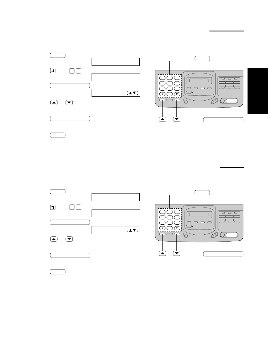 Changing the setting of the auto receive mode, Changing the setting of the manual receive mode | Panasonic KX-F580 User Manual | Page 15 / 64