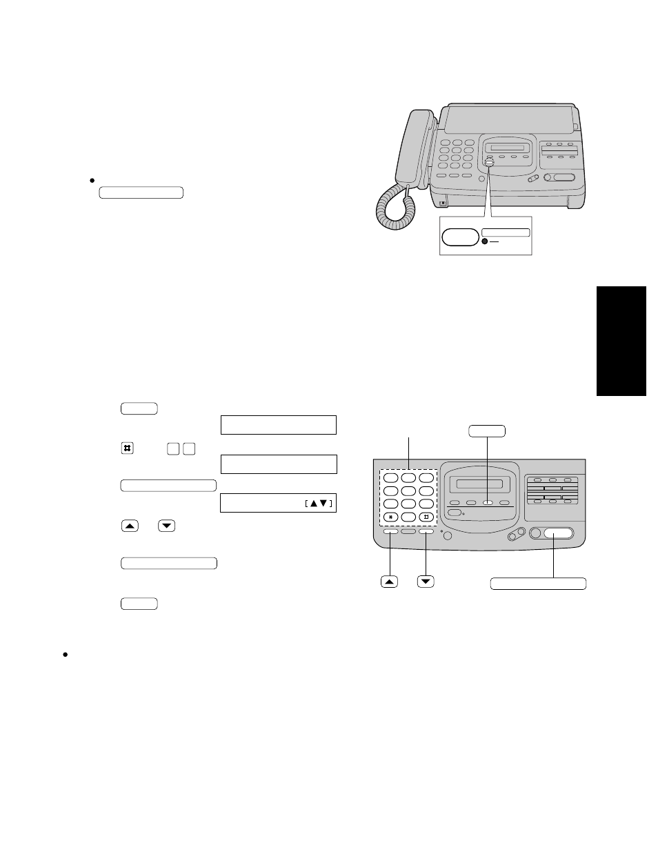 Setting the tel/fax mode ring count, Setting up the unit | Panasonic KX-F580 User Manual | Page 23 / 64