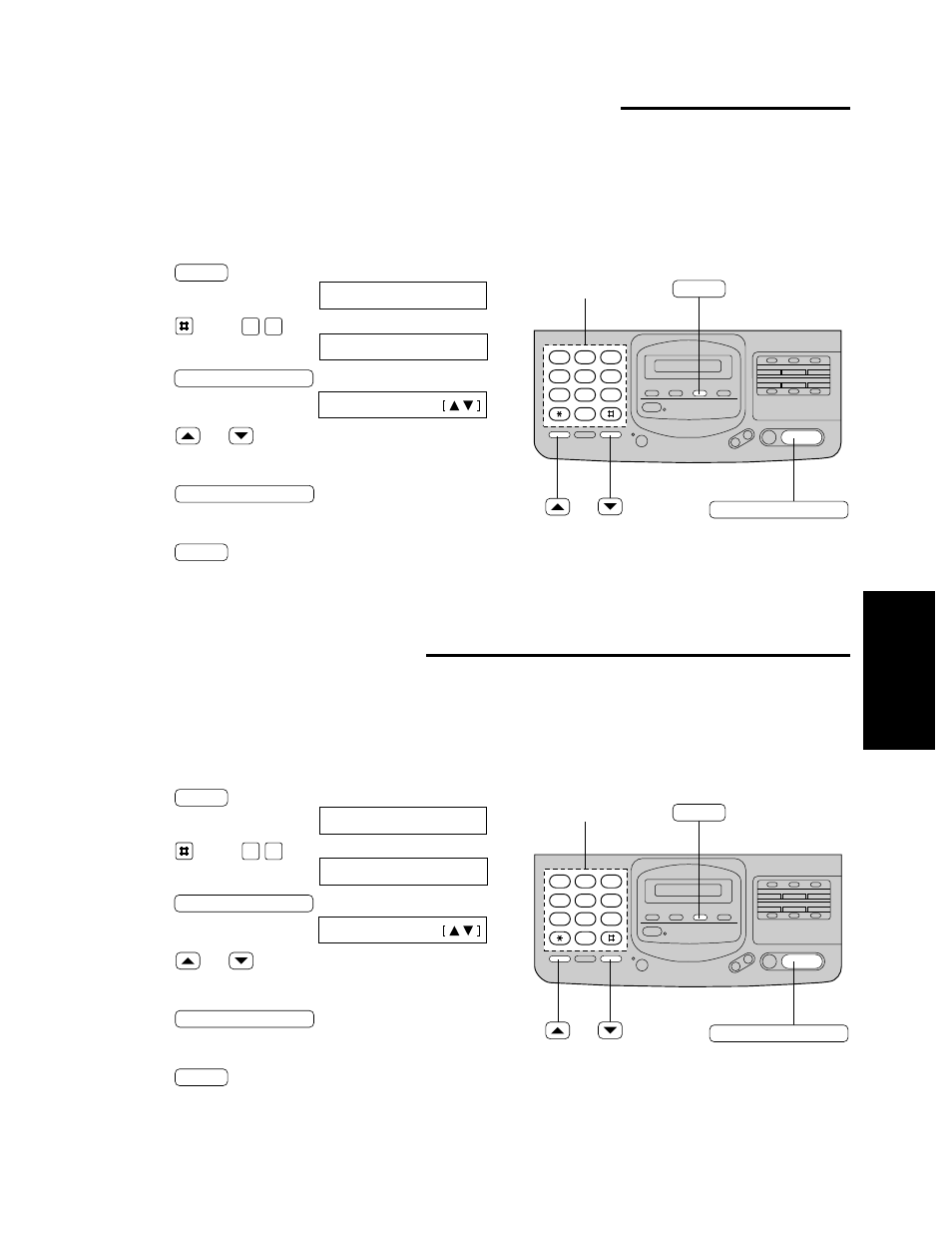 Setting the transmission report printing, Setting journal auto print | Panasonic KX-F580 User Manual | Page 47 / 64